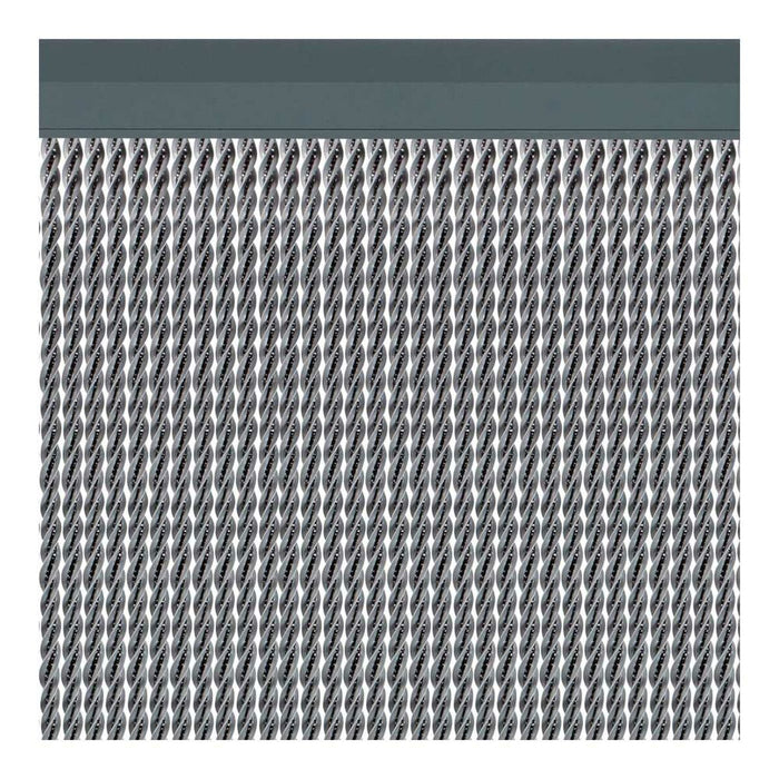Perdea/draperie Acudam Manacor Uși Argintiu Exterior PVC Aluminiu 90 x 210 cm