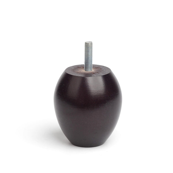 Picioare Rei 457 Rotundă Lemn Maro închis Clasic (Ø 6,5 x 7 cm)