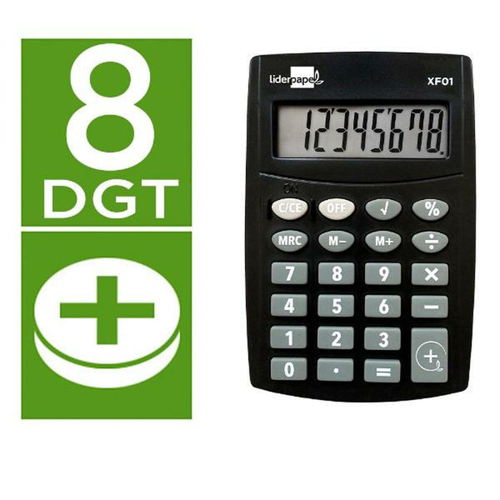 Calculator Liderpapel XF01 Negru