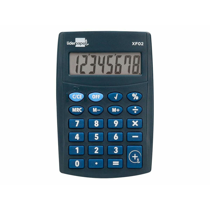 Calculator Liderpapel XF02 Albastru Plastic