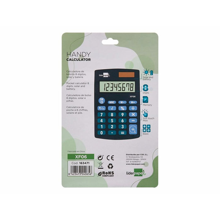 Calculator Liderpapel XF06 Albastru