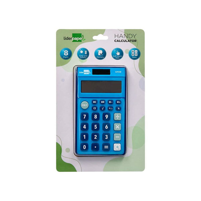 Calculator Liderpapel XF09 Albastru