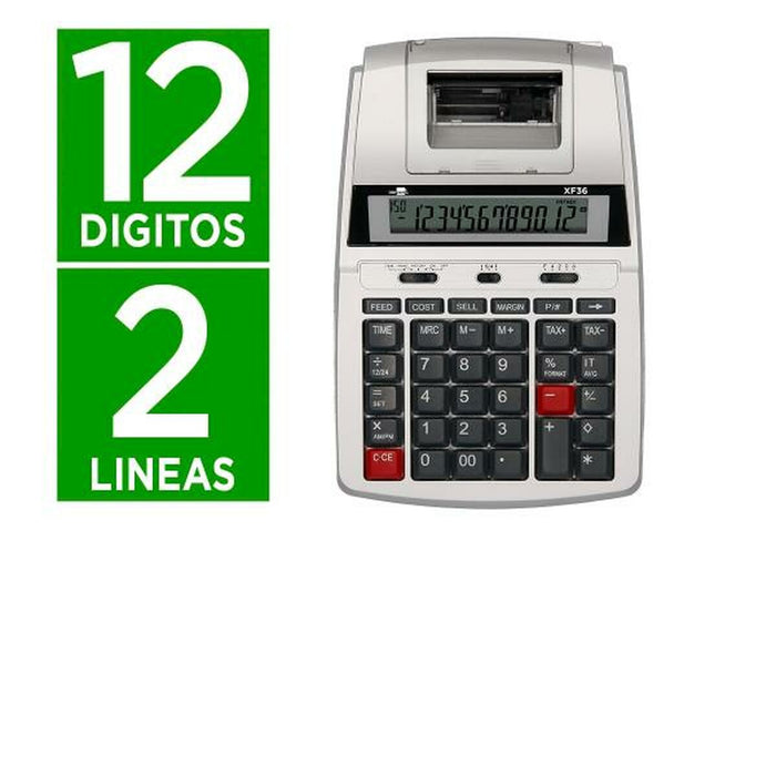 Calculator de imprimare Liderpapel XF36 Alb