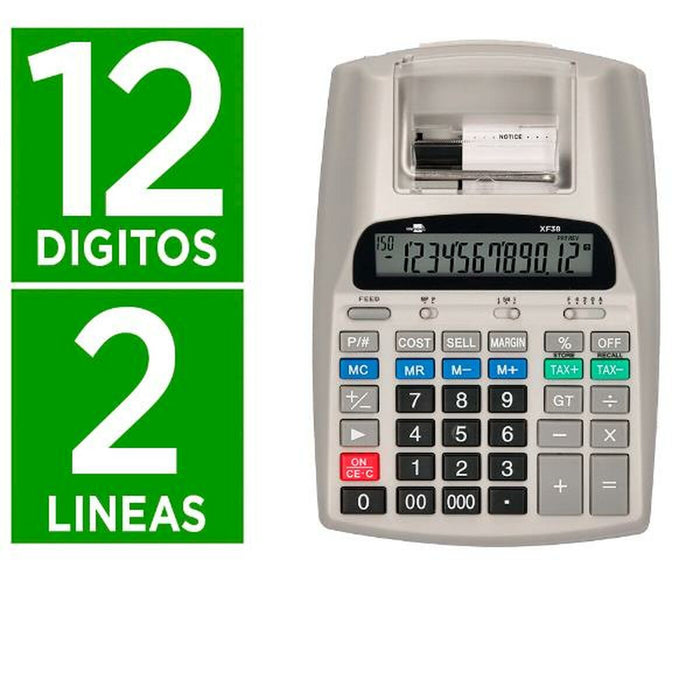 Calculator de imprimare Liderpapel XF38 Alb