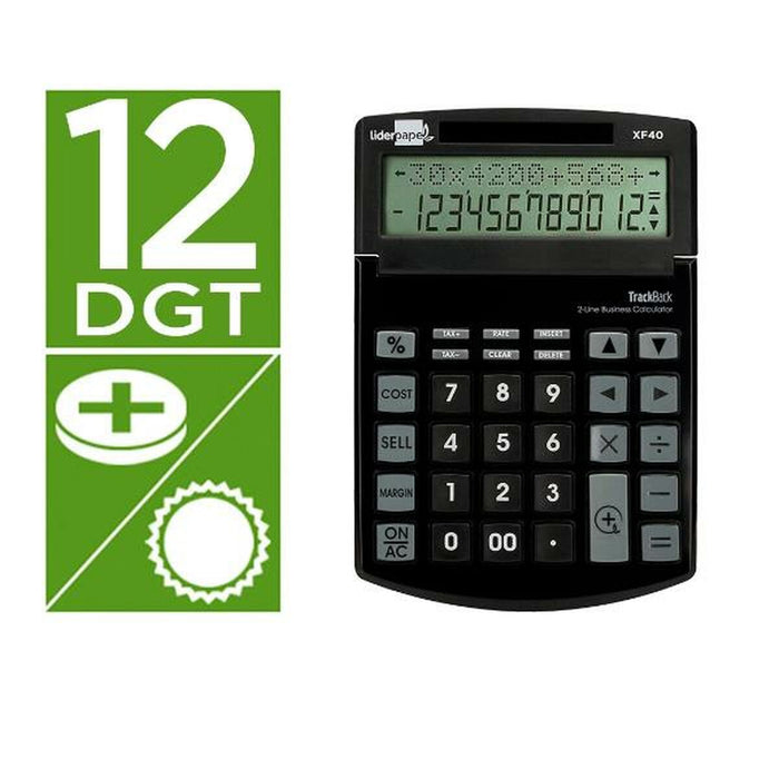 Calculator Liderpapel XF40 Negru