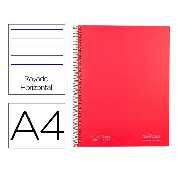 Notebook Navigator NA32 Roșu A4 80 Frunze
