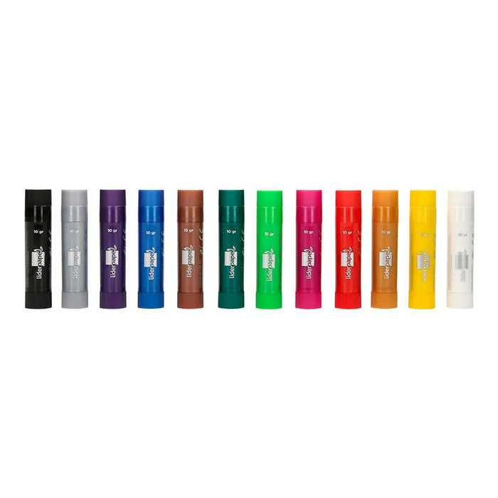 Tempera Liderpapel TP72 Multicolor (12 Piese)