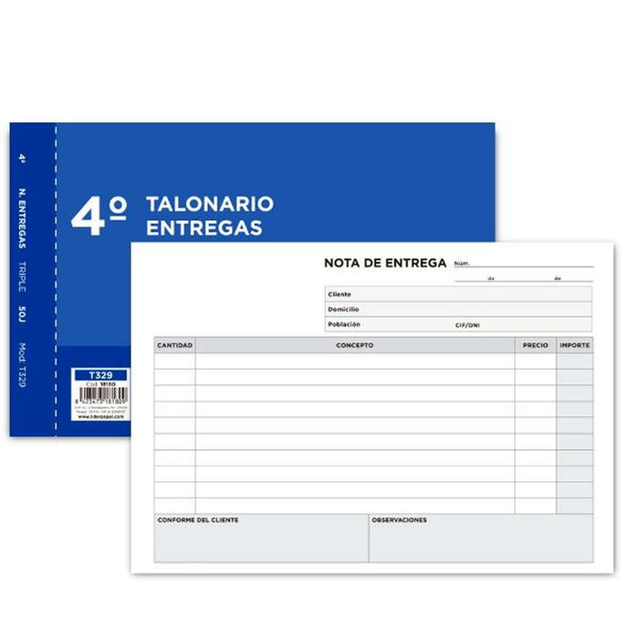 Registru de livrări Liderpapel T329 (5 Unități)