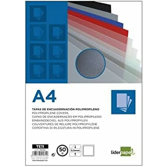 Set de capace Liderpapel TE11 Plastic Negru (100 Unități)