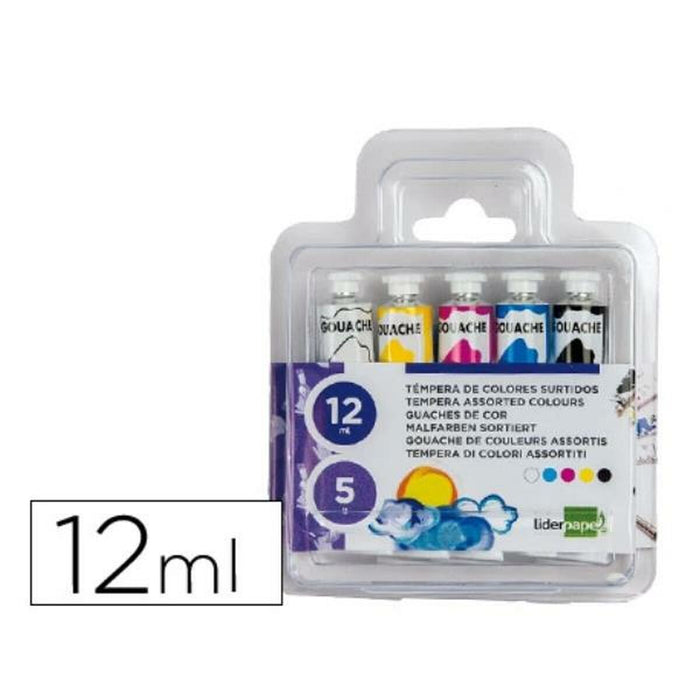 Tempera Liderpapel TP01 12 ml Multicolor 5 Piese