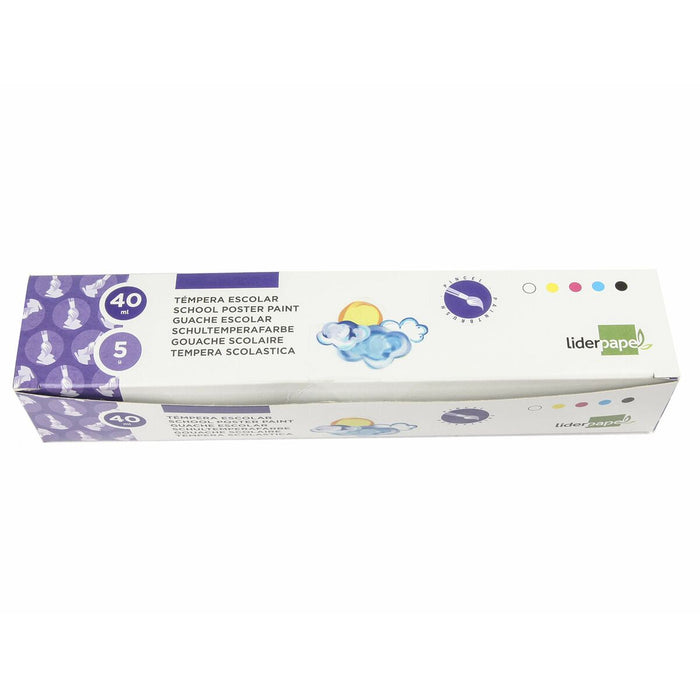 Tempera Liderpapel TP55 Multicolor 40 ml (5 Piese)
