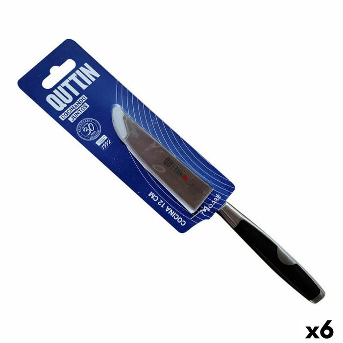 Cuțit de bucătărie Quttin Moare Oțel inoxidabil 2,5 mm (6 Unități) (12 cm)