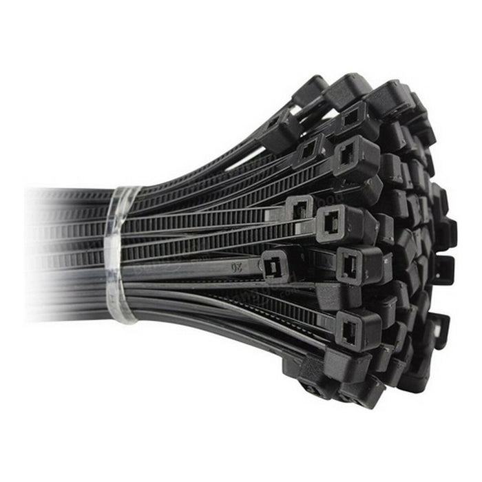 Bride pentru cabluri Norma Group Negru Nailonas 100 uds