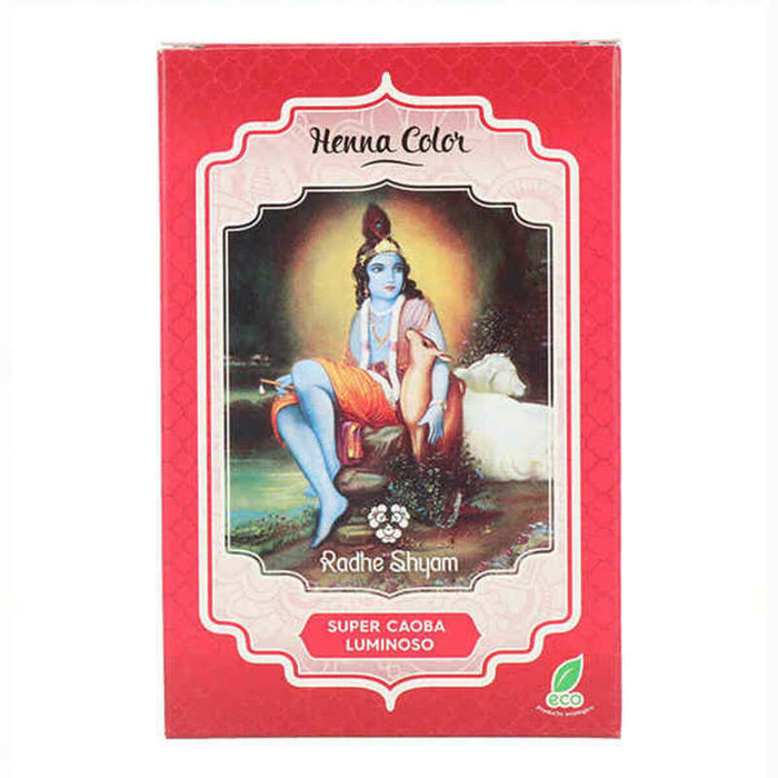 Vopsea Permanentă Radhe Shyam Shyam Henna Henna Sub formă de pudră Mahon (100 gr)