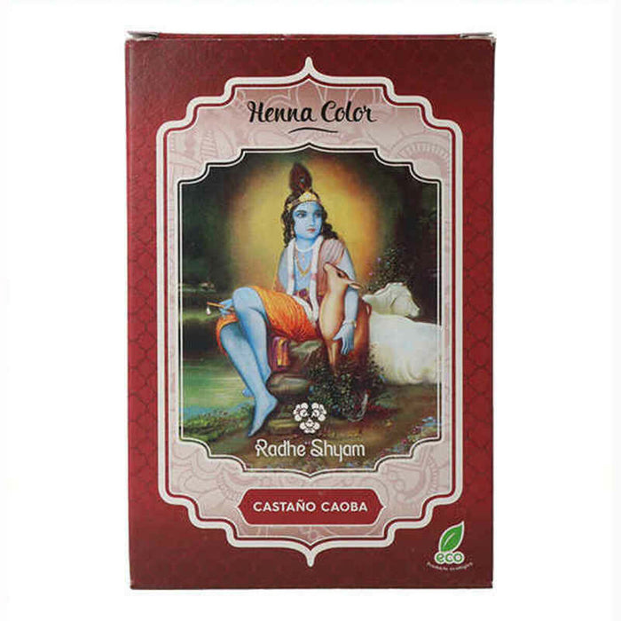 Pusiau laikinas dažas Henna Radhe Shyam 001320001 Castaniu Mahon (100 g)