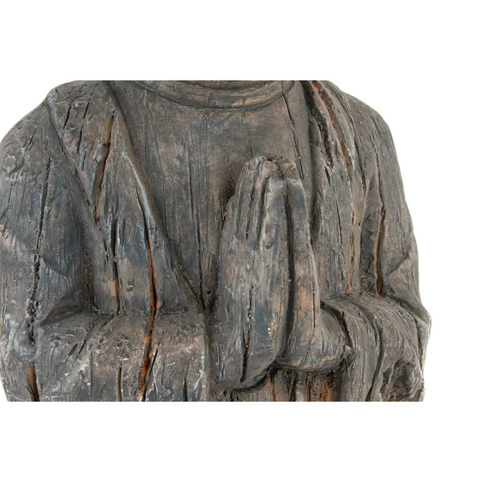 Figură Decorativă DKD Home Decor Fibră de Sticlă Gri Buda Piatră Sticlă (28 x 20 x 50 cm)