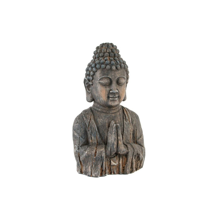 Figură Decorativă DKD Home Decor Fibră de Sticlă Gri Buda Piatră Sticlă (28 x 20 x 50 cm)