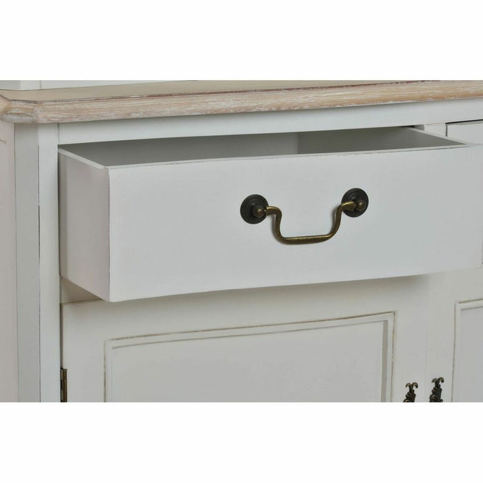 Stand Prezentare DKD Home Decor Geam Lemn Alb (88 x 40 x 200 cm)