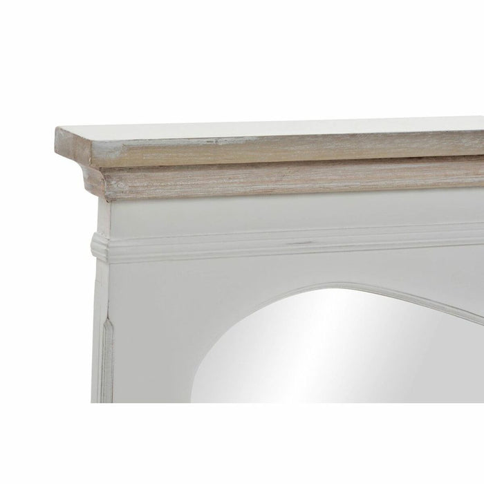 Oglindă de perete DKD Home Decor Alb Lemn Natural 105 x 64 x 4,5 cm
