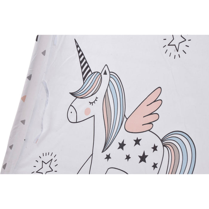 Cort DKD Home Decor Bumbac Lemn Unicorn (110 x 110 x 106 cm)