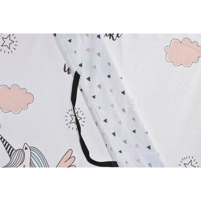 Cort DKD Home Decor Bumbac Lemn Unicorn (110 x 110 x 106 cm)