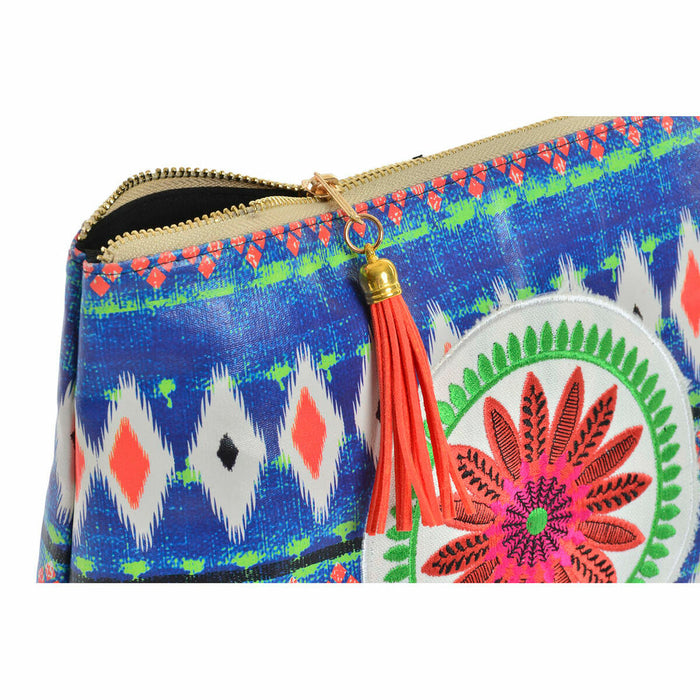 Trusă DKD Home Decor Albastru Portocaliu African 28 x 8 x 20 cm