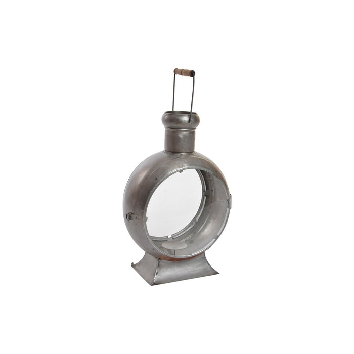 Lucerna DKD Home Decor Finisaj învechit Argintiu Metal Geam Vintage 37 x 22 x 55 cm