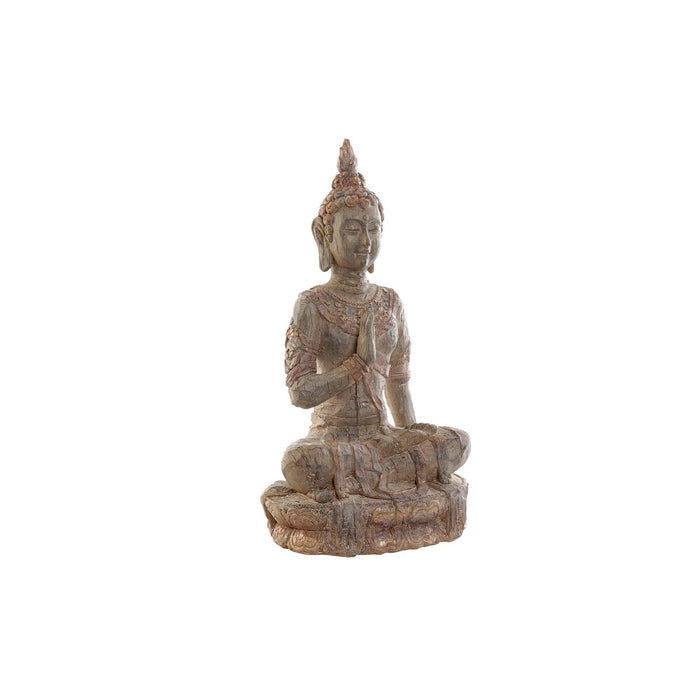 Figură Decorativă DKD Home Decor Gri Buda Rășină (27,5 x 20 x 51,5 cm)