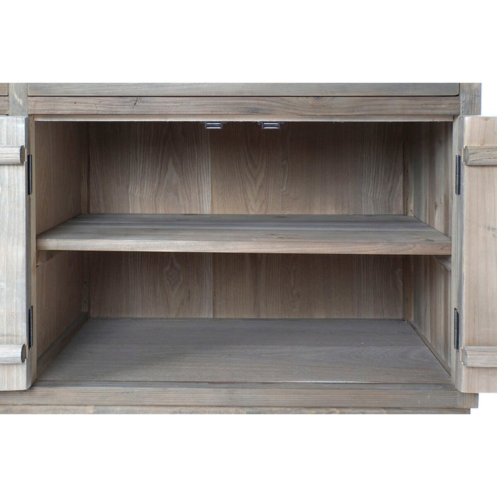 Servantă DKD Home Decor Auriu* Metal Maro Plop (150 x 50 x 80 cm)