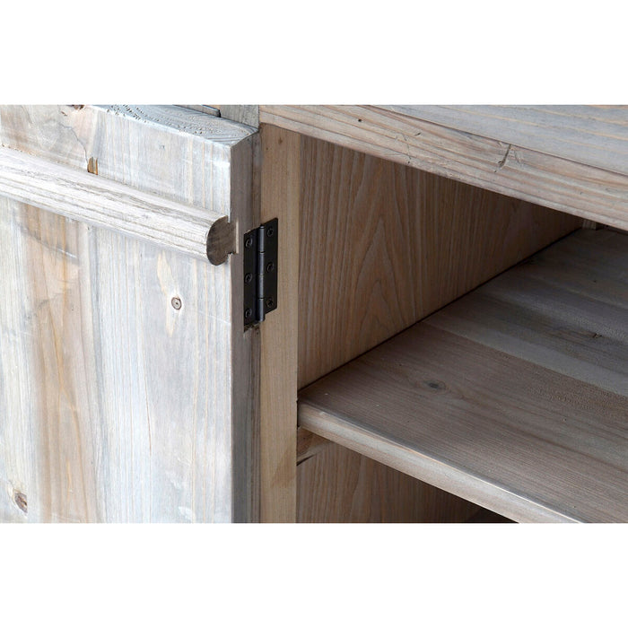 Servantă DKD Home Decor Auriu* Metal Maro Plop (150 x 50 x 80 cm)