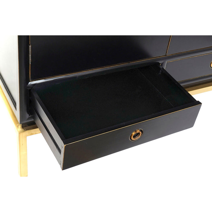 Dulap DKD Home Decor Negru Auriu* 120 x 50 x 175 cm