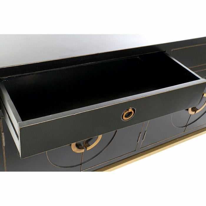 Servantă DKD Home Decor   Negru Auriu* Metal Plop 150 x 50 x 80 cm