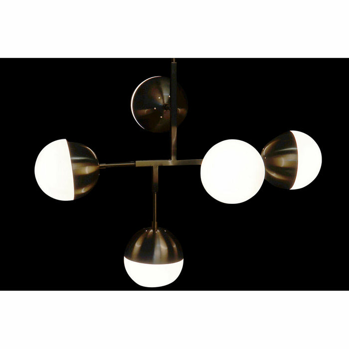 Lustră DKD Home Decor Metal Geam Auriu* (74 x 52 x 168 cm)