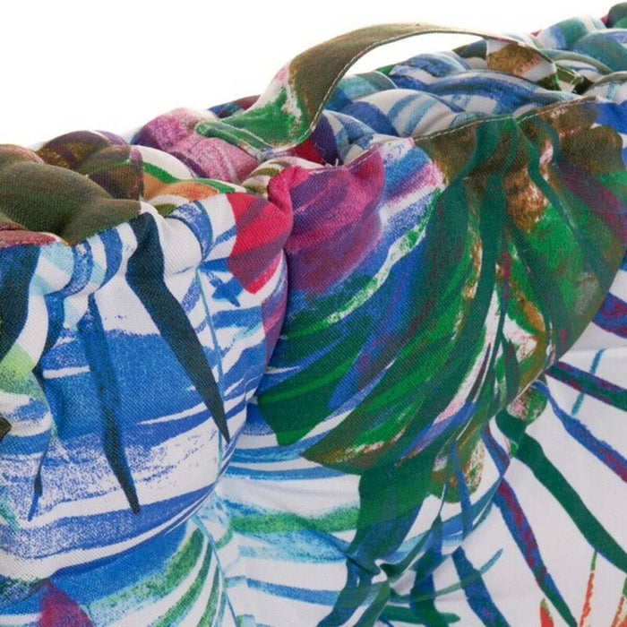 Pernă DKD Home Decor 8424001666423 Ocean Poliester Aluminiu Multicolor Tropical Frunza a unei plante (43 x 43 x 7 cm)