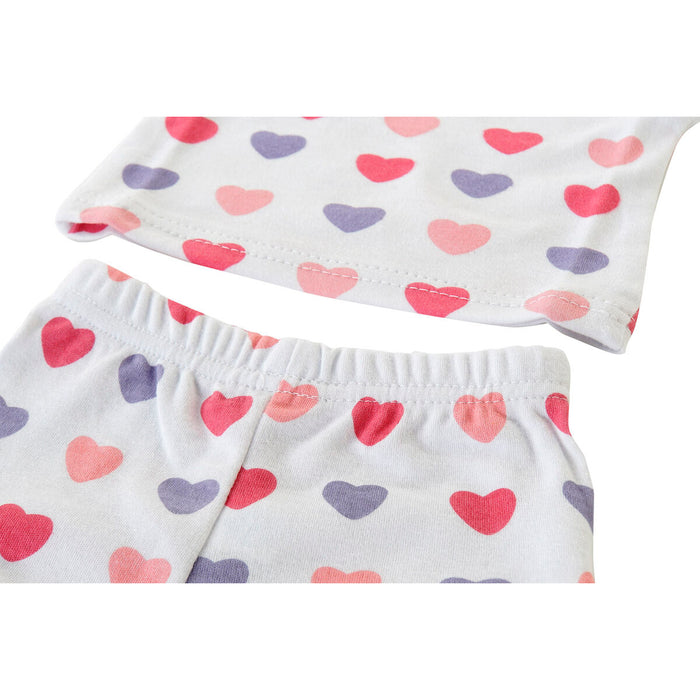 Set de lenjerie/haine DKD Home Decor Alb Roz (2 Unități) Bumbac 0-6 Luni
