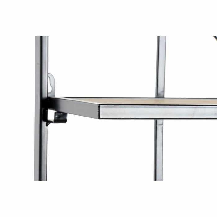 Raft DKD Home Decor Perete Negru Natural Metal Pin 60 x 15 x 110 cm