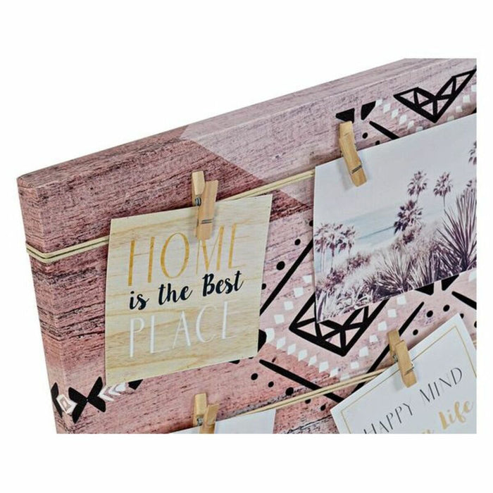 Suport pentru Poze DKD Home Decor Maro Pânză Etnic 50,5 x 3,5 x 70 cm