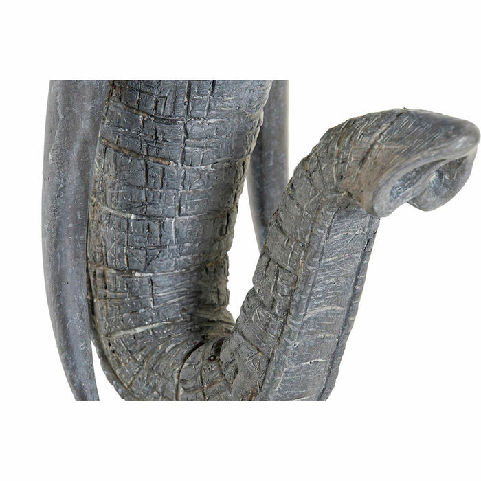 Figură Decorativă DKD Home Decor Elefant Negru Gri Metal Rășină (40 x 28 x 56 cm)