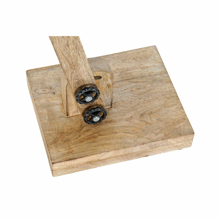 Lampă cu Picior DKD Home Decor 30 x 87 x 153 cm Natural Negru Metal Lemn Fier 220 V 25 W