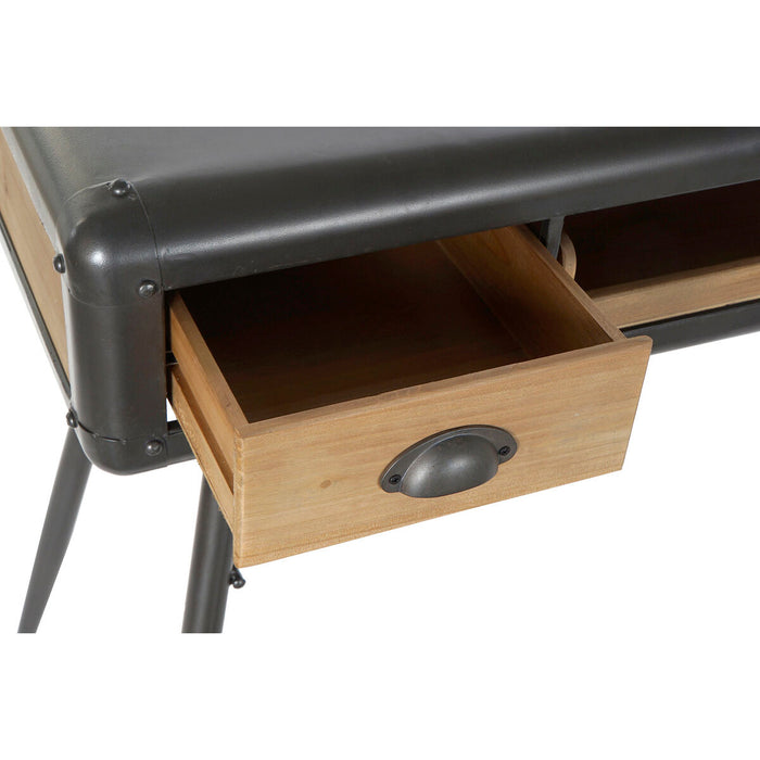 Birou DKD Home Decor 118 x 52 x 84 cm Brad Natural Metal Gri deschis