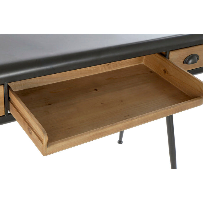 Birou DKD Home Decor 118 x 52 x 84 cm Brad Natural Metal Gri deschis