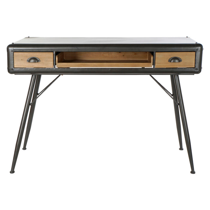 Birou DKD Home Decor 118 x 52 x 84 cm Brad Natural Metal Gri deschis