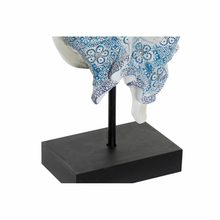Figură Decorativă DKD Home Decor 8424001712205 Șampanie Albastru Buda Oriental 14 x 11 x 41 cm