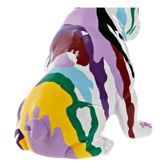 Figură Decorativă DKD Home Decor Multicolor Câine Lăcuit 20 x 12,5 x 17,5 cm (2 Unități)