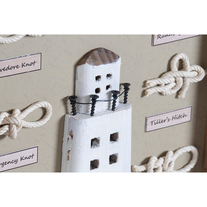 Tablou DKD Home Decor 34 x 4 x 46 cm Nod Mediterană (2 Unități)