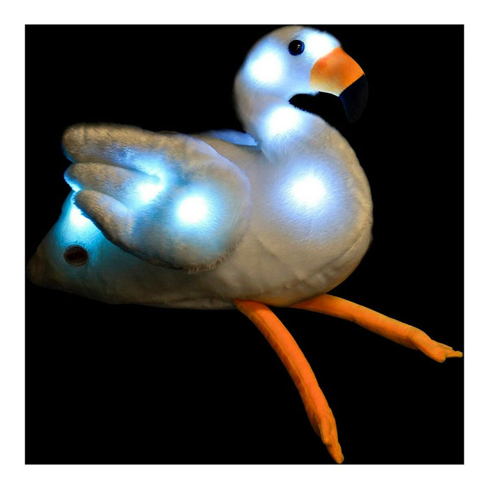 Jucărie de Pluș DKD Home Decor Alb Roz Infantil Flamingo roz 34 x 25 x 27 cm (2 Unități)