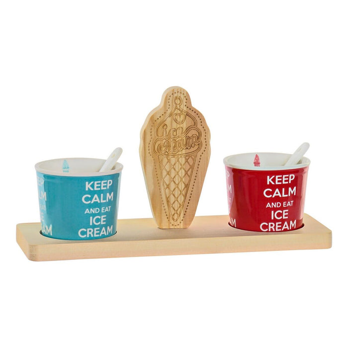 Set de pahare DKD Home Decor Multicolor Ceramică Pin