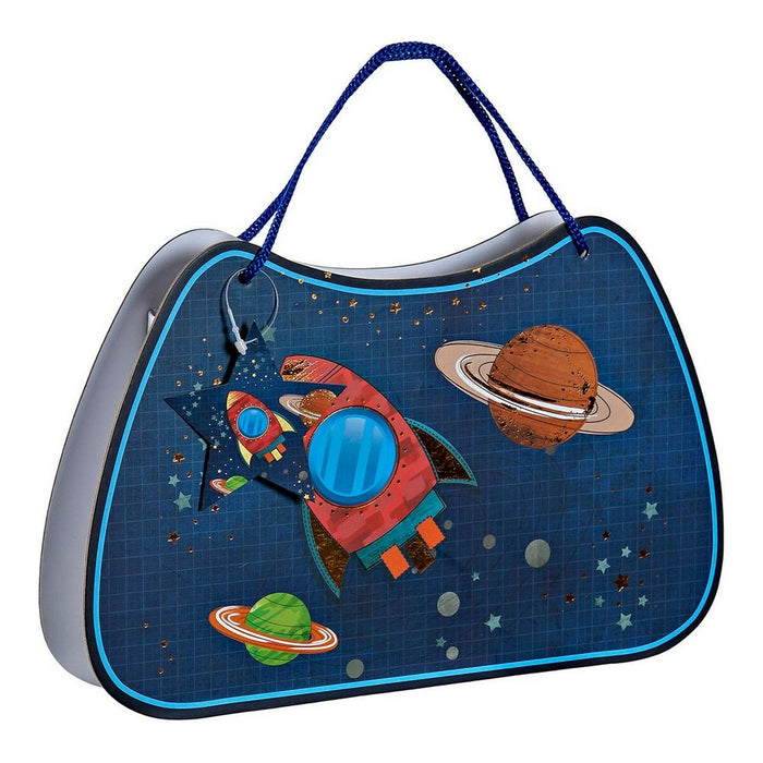 Agendă cu Accesorii DKD Home Decor Albastru 27 x 4,3 x 17,5 cm