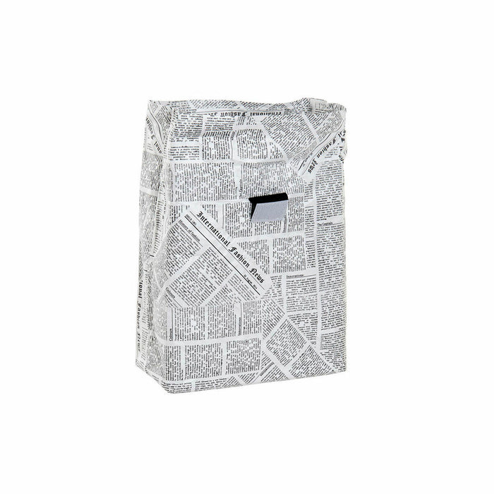 Cutie pentru prânz DKD Home Decor Termic Alb Negru 20 x 10 x 28 cm