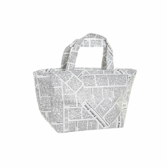 Cutie pentru prânz DKD Home Decor Termic Alb Negru 23 x 14,5 x 20 cm